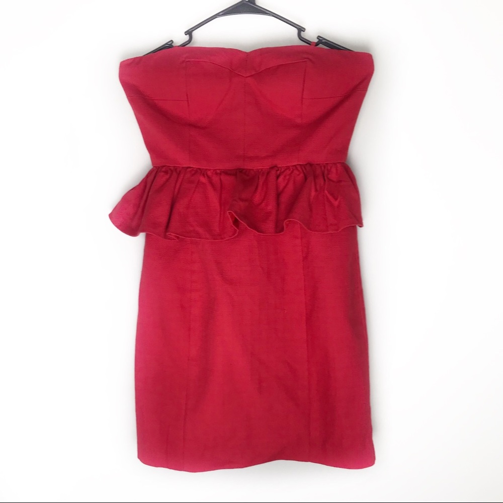 Modalista Red Ruffle Dress